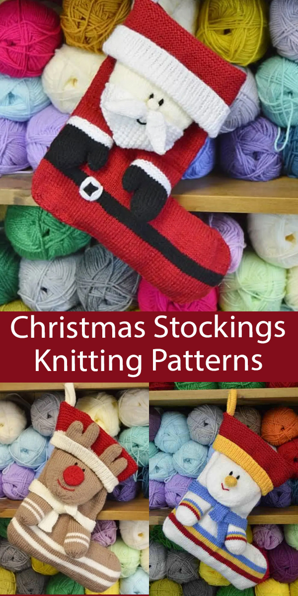 3D Christmas Stockings Knitting Patterns