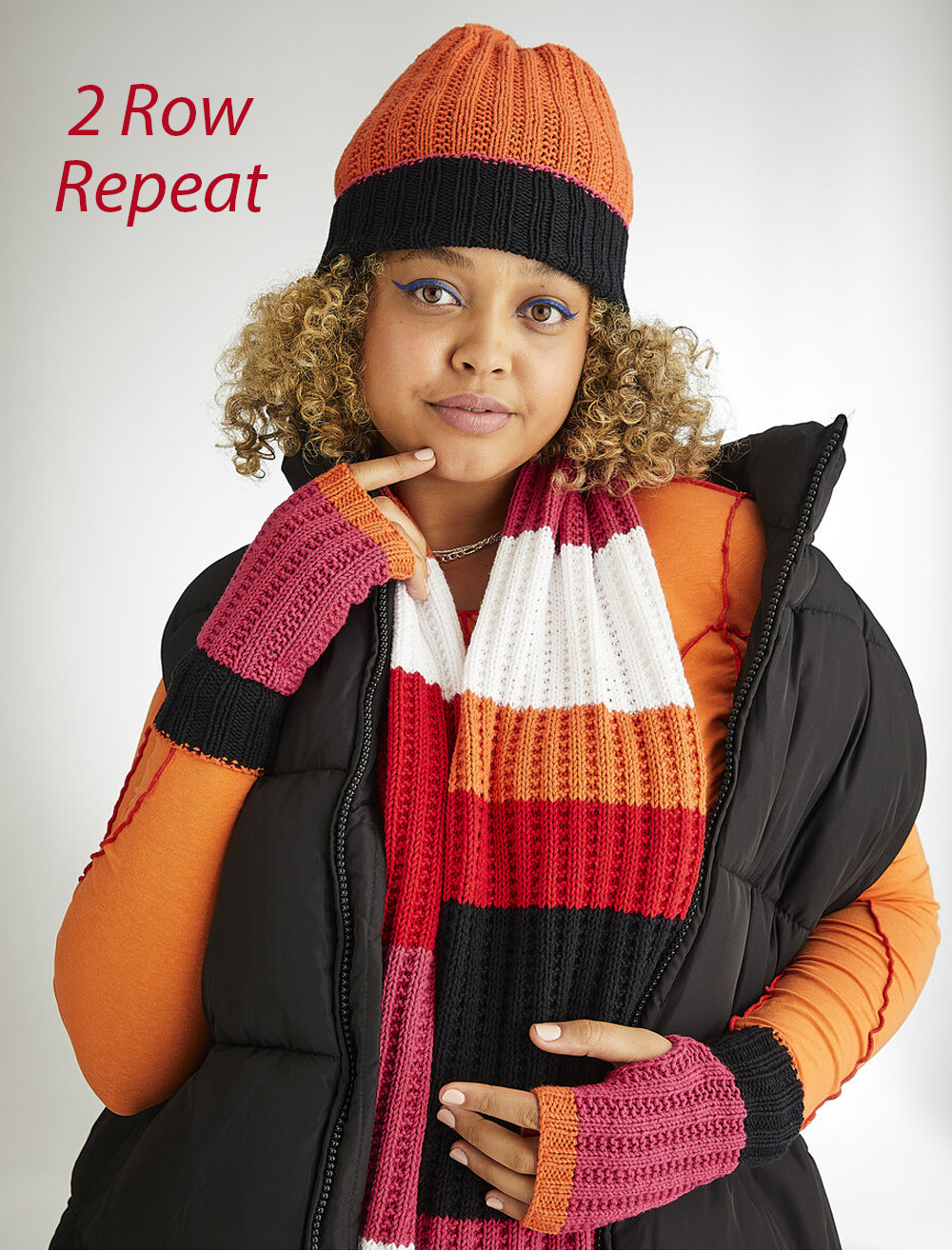 Stop Sign Scarf Set Knitting Pattern