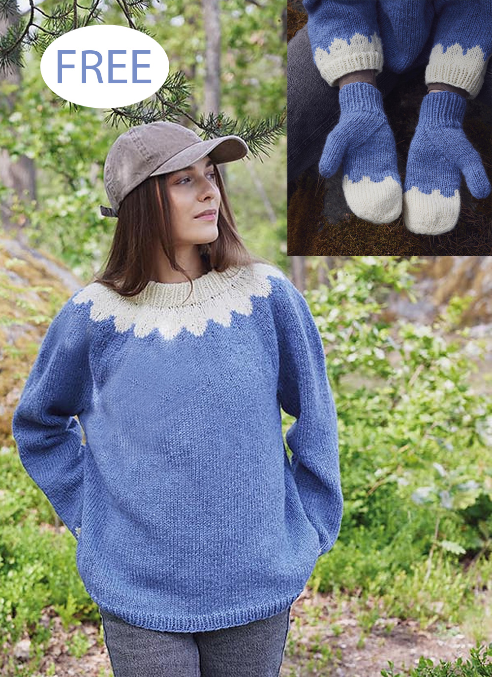 Free Storstenen  Sweater and Mittens Knitting Pattern