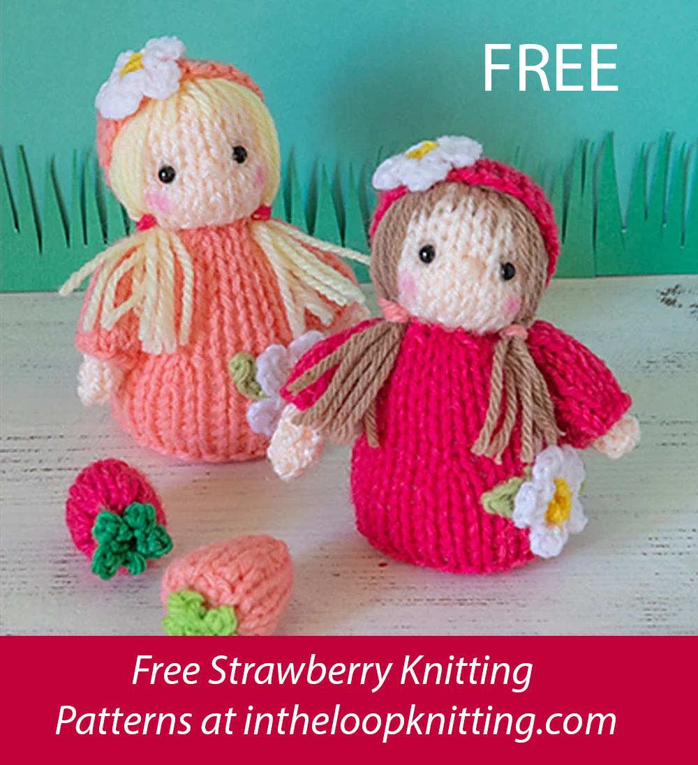 Free Strawberry Fairies Doll Knitting Pattern