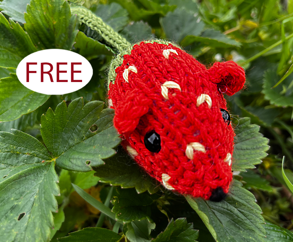 Strawberry Mouse Knitting Pattern