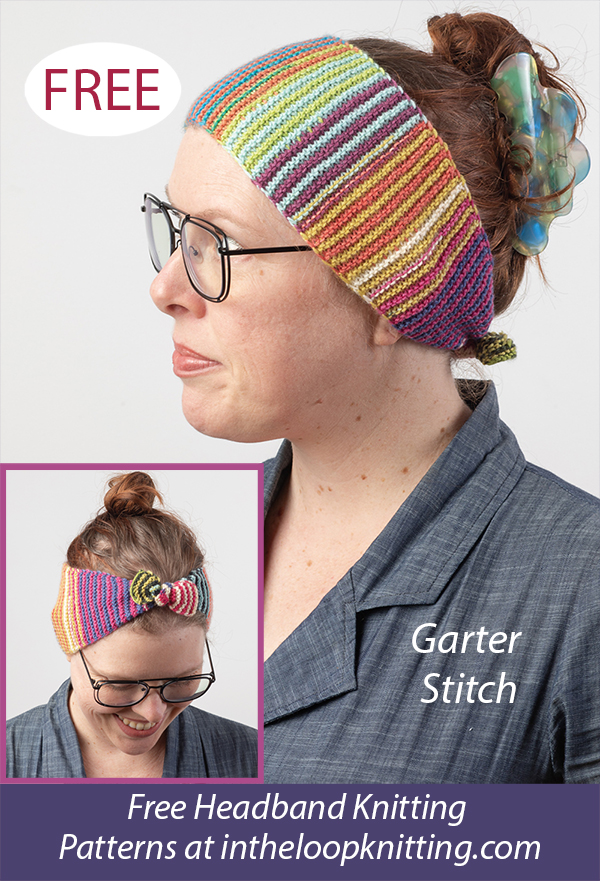 Free Striation Headband Knitting Pattern
