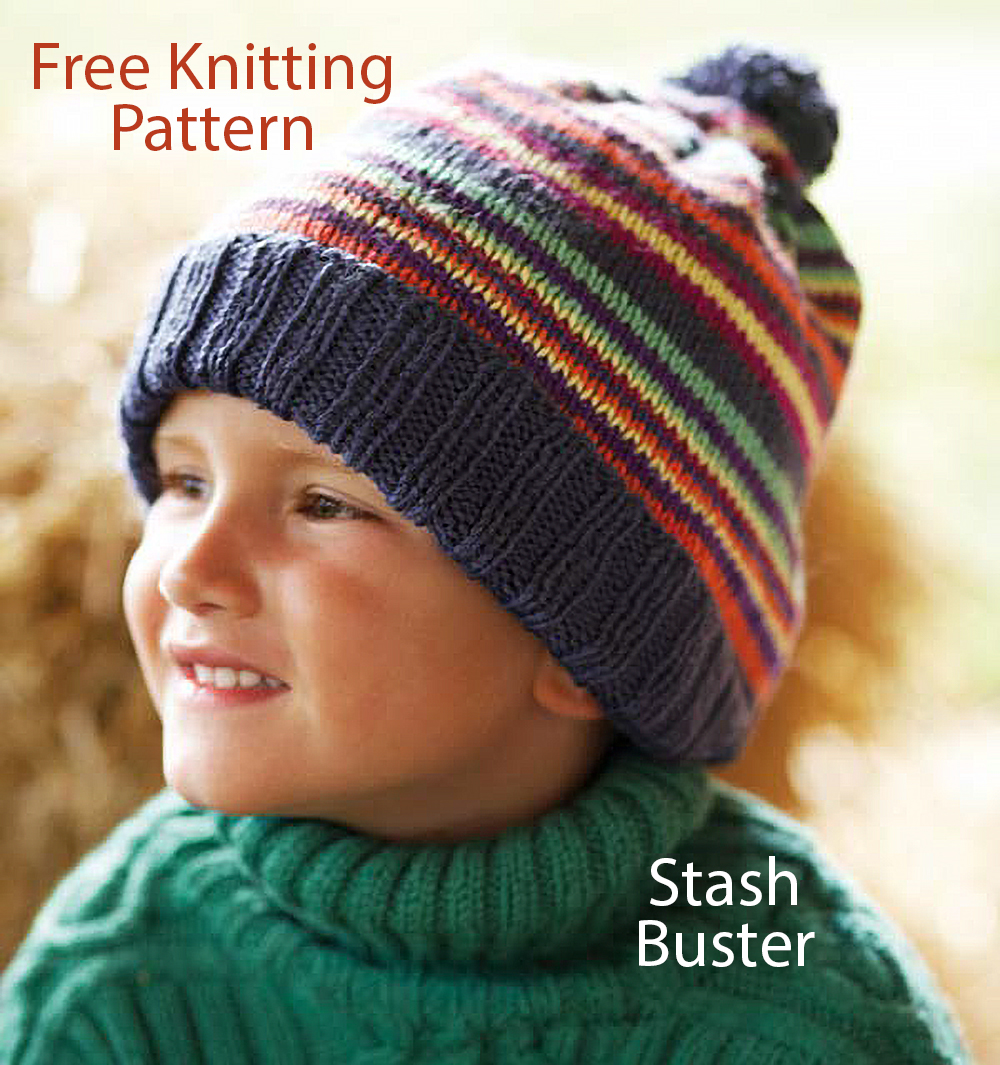 Free Baby Striped Hat Knitting Pattern Stash Buster