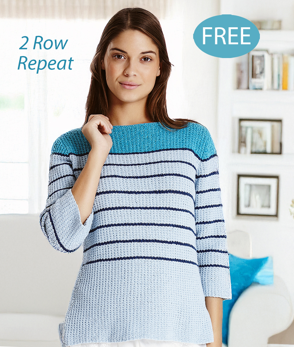 Free Striped Jumper Knitting Pattern