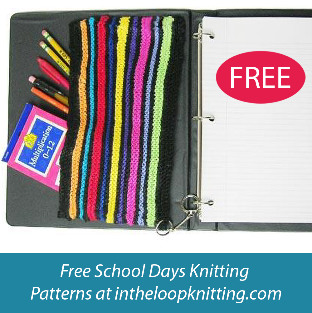 Free Striped Pencil Bag Knitting Pattern