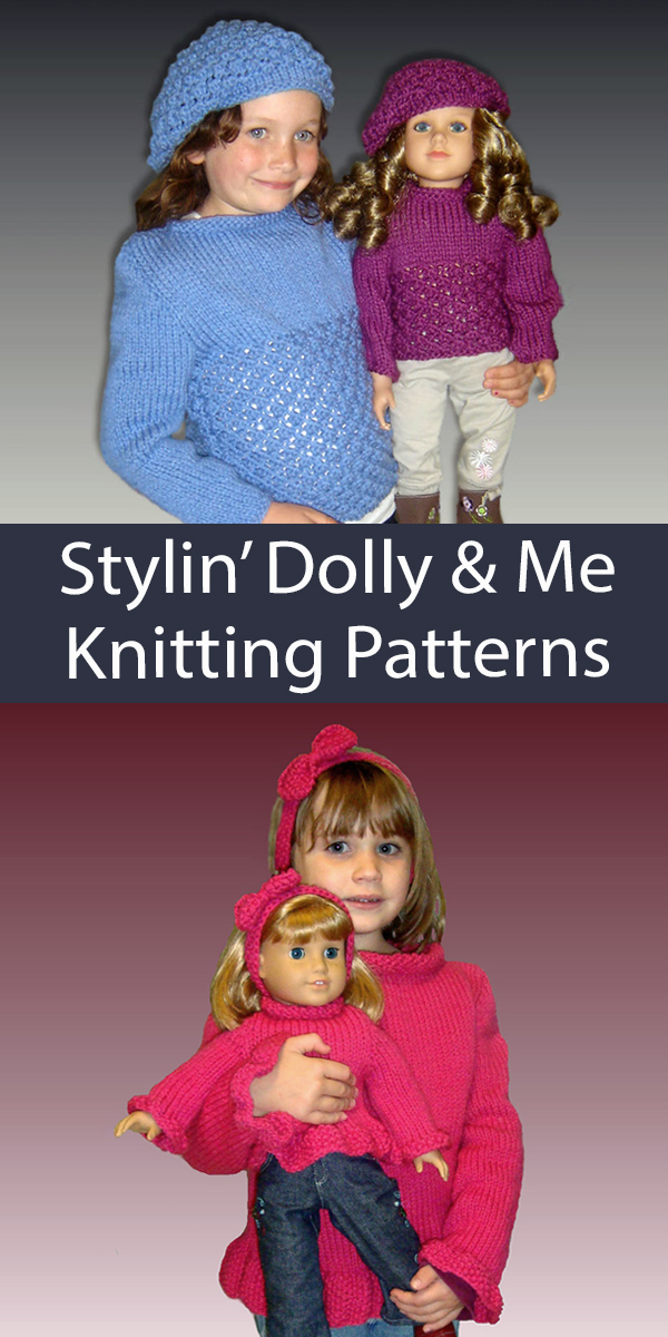 Stylin' Doll and Child Outfits Knitting Patterns