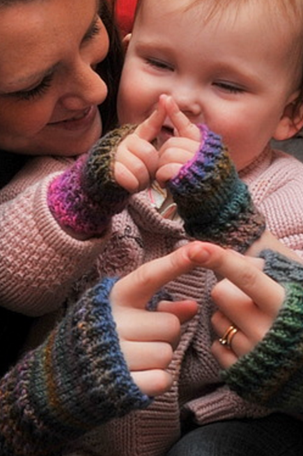 Free Knitting Pattern for Sucky Thumb Mitts