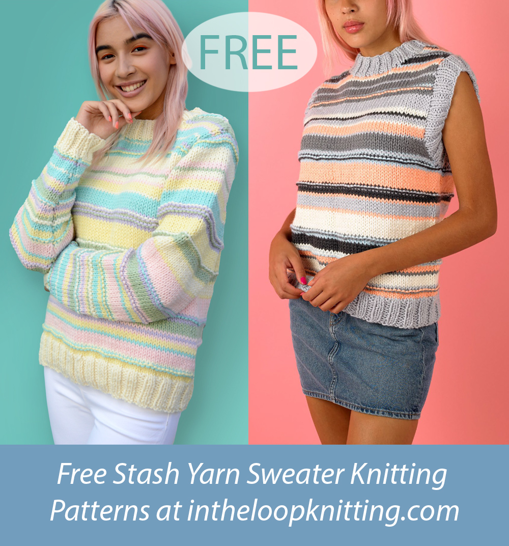 Free Stash Buster Knitting Pattern Sugar Striped Sweater