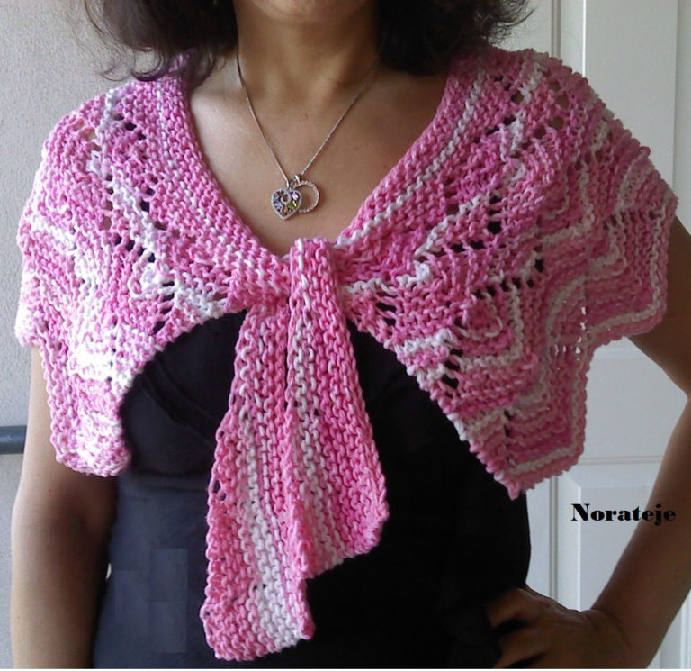 Knitting Pattern for Summer Parfait Capelet