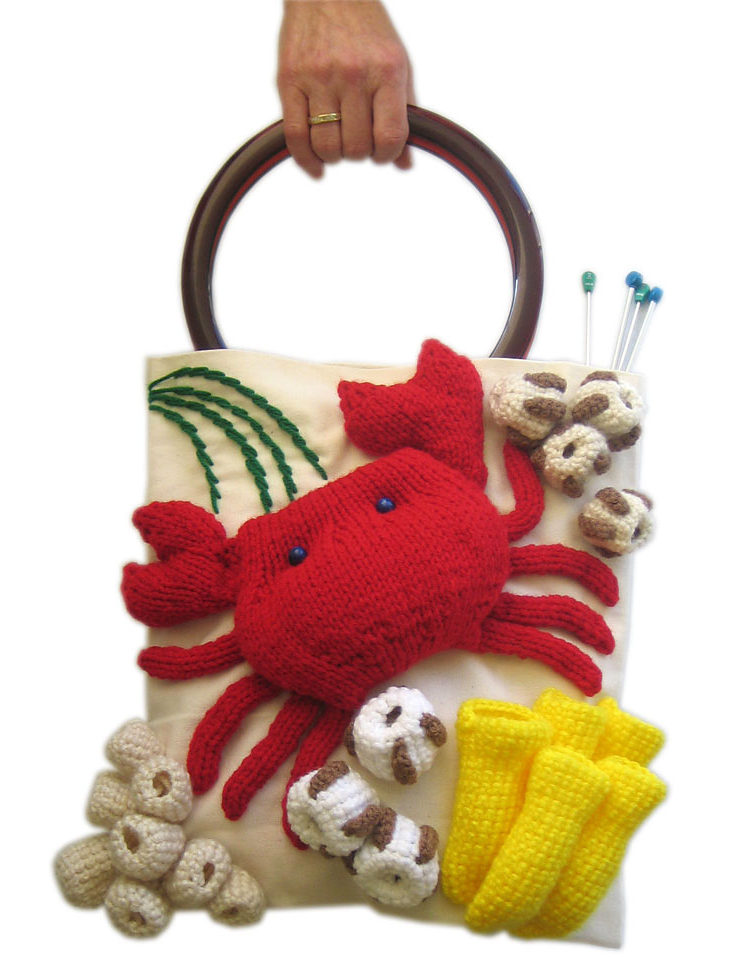 Free Knitting Pattern for Ocean Project Bag