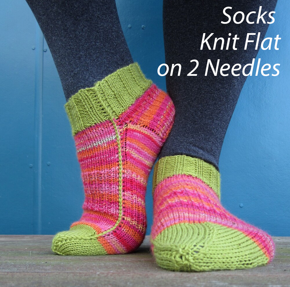 Easy Summer Shorties Ankle Socks on 2 Needles Knitting Patterns