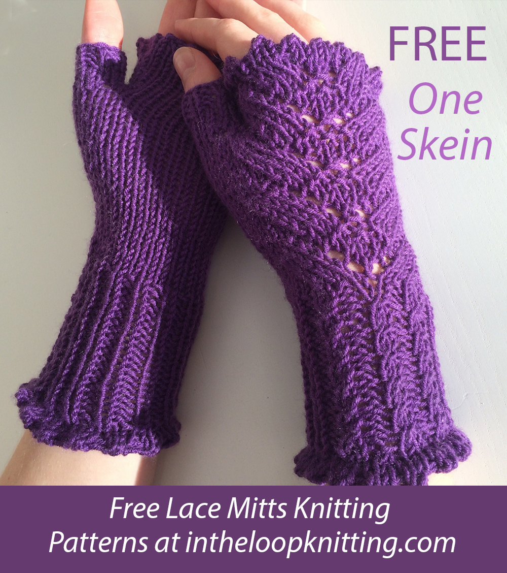 Free Summer Sorbet Mitts Knitting Pattern