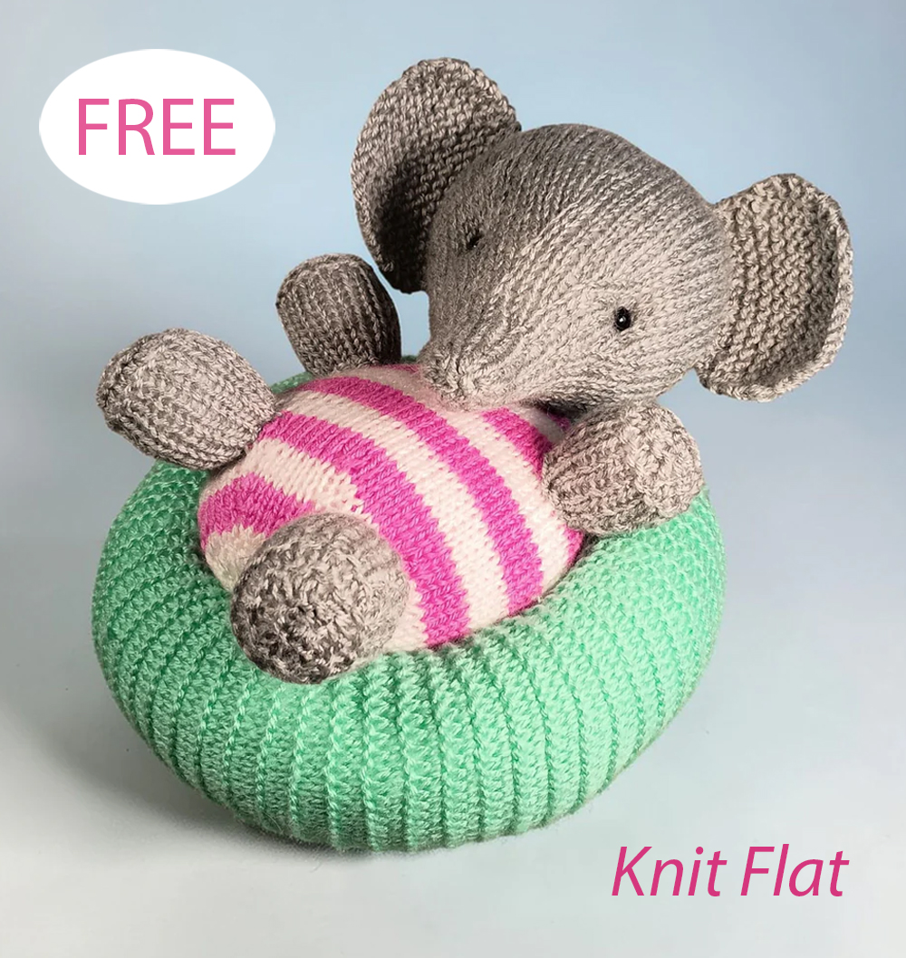 Free Elephant Knitting Pattern Summer Splash Nellie Elephant