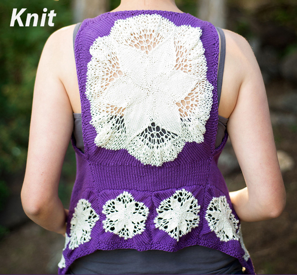 Free Vest Knit or Crochet Pattern Sun Struck Boho Vest