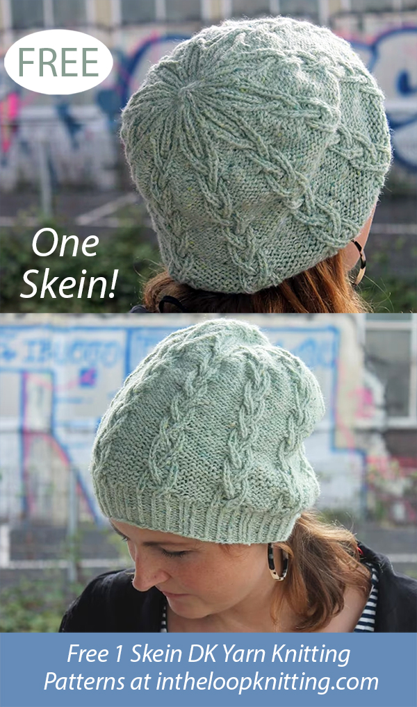 Free One Skein Sunbow Hat Knitting Pattern