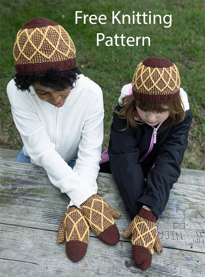 Free F882 Cabled Hat and Cowl Set Knitting Pattern Cable Set