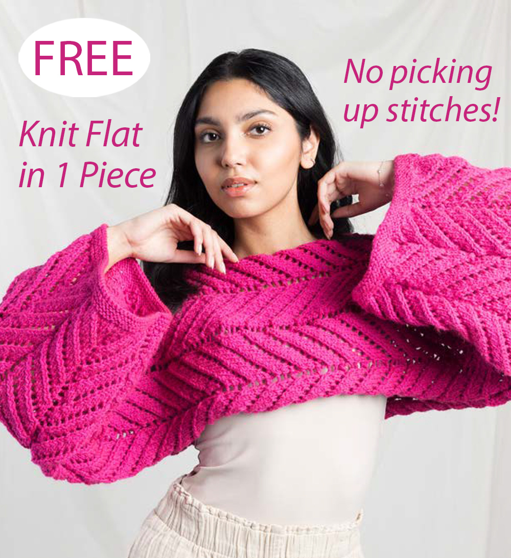 Free Sunray Panels Shrug Knitting Pattern