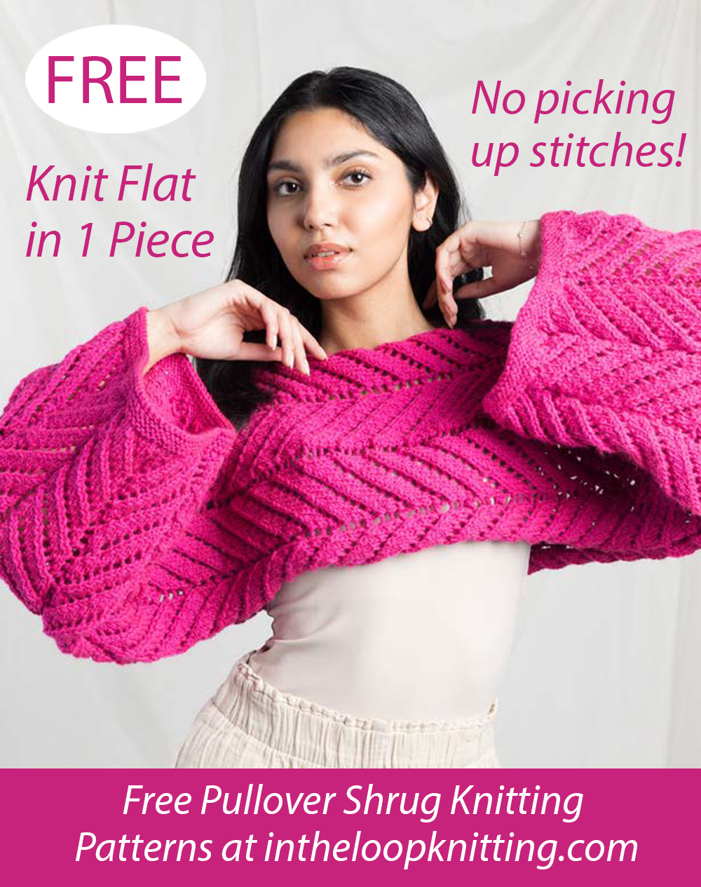 Free Sunray Panels Shrug Knitting Pattern