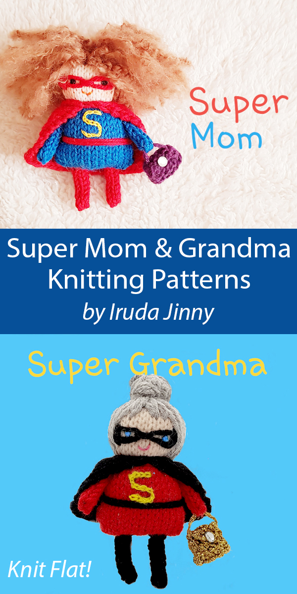Super Mom and Super Grandma Knitting Pattern Mother's Day