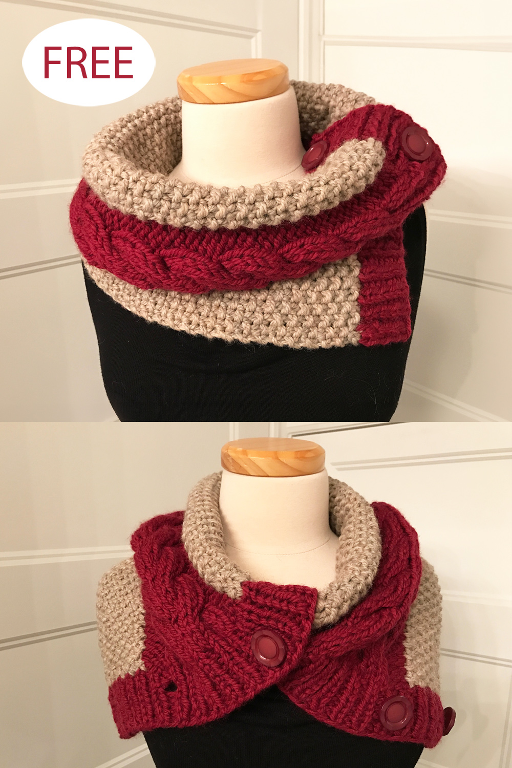Free Super Moon Cowl Knitting Pattern
