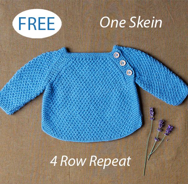 Free Super Simple Baby Sweater Knitting Pattern