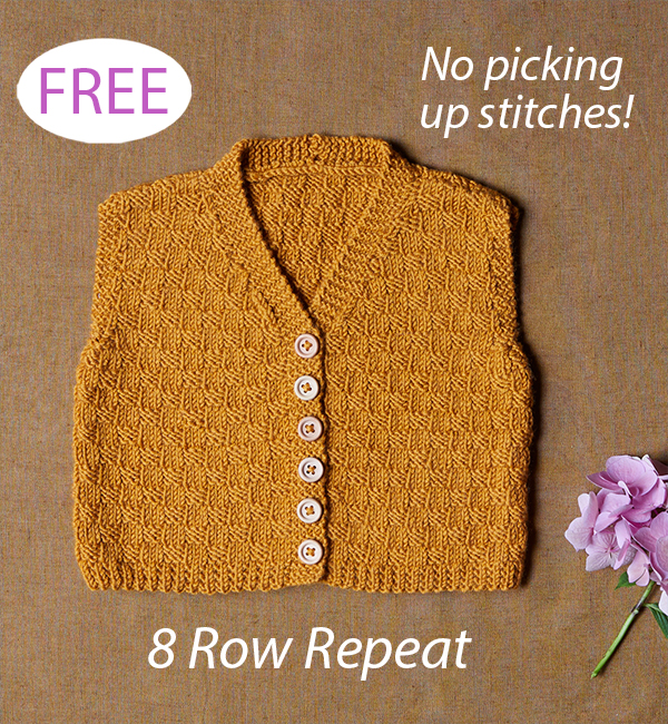 Free Super Simple Waistcoat Knitting Pattern