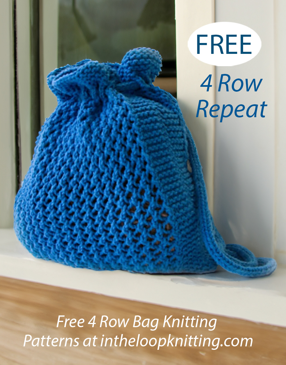 Free Knitting Pattern for Mesh Backpack