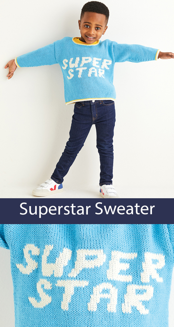 Superstar Sweater Knitting Patterns Sirdar 2555