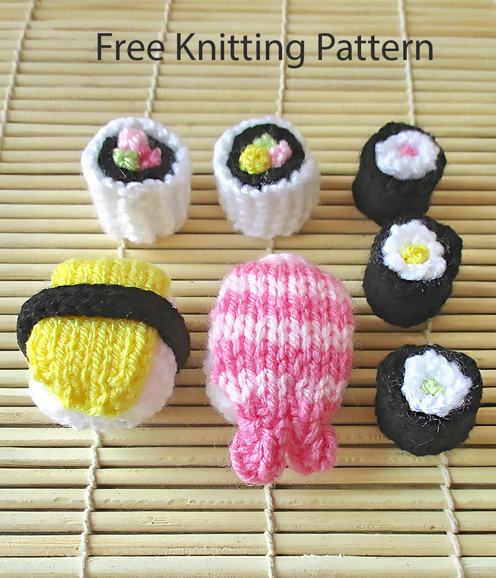 Free Sushi Knitting Pattern