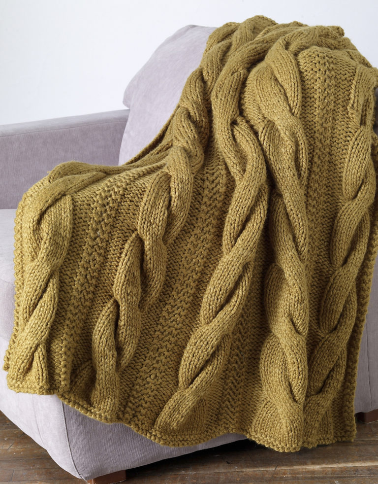 Free Knitting Pattern for Sutter's Mill Throw