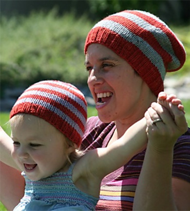 Free knitting pattern for Swans Island Bulky Hats for the Whole Family