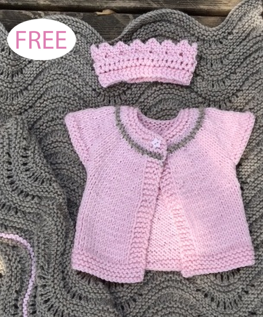 Free Knitting Pattern Swanson Baby Set Layette