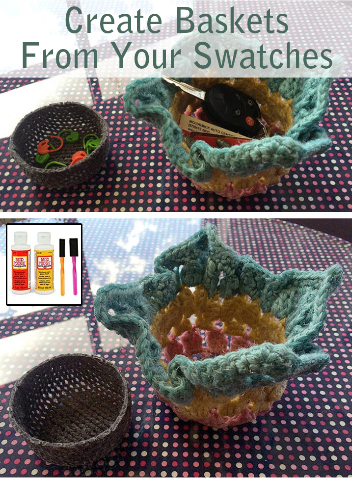 Free Instructions to Create Swatch Bowls and Baskets