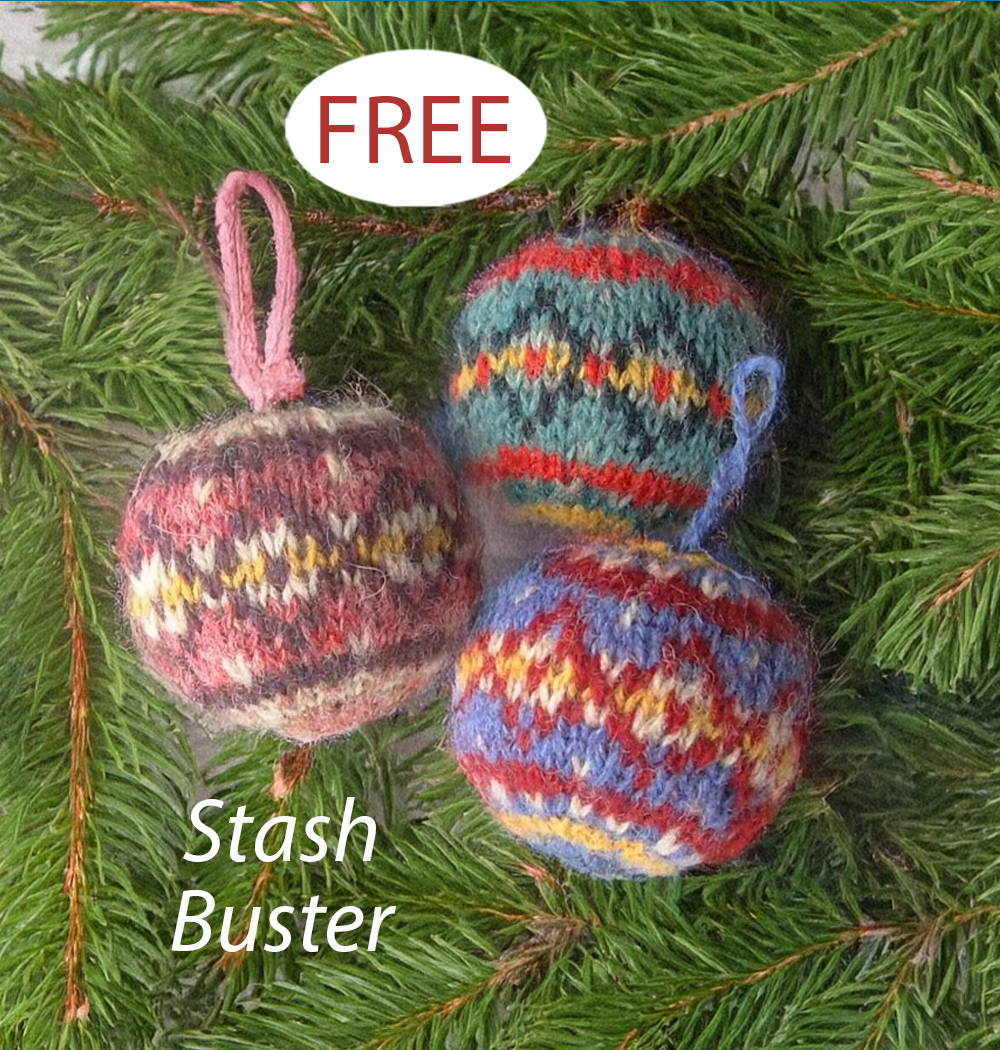 Swatch Baubles Free Knitting Pattern