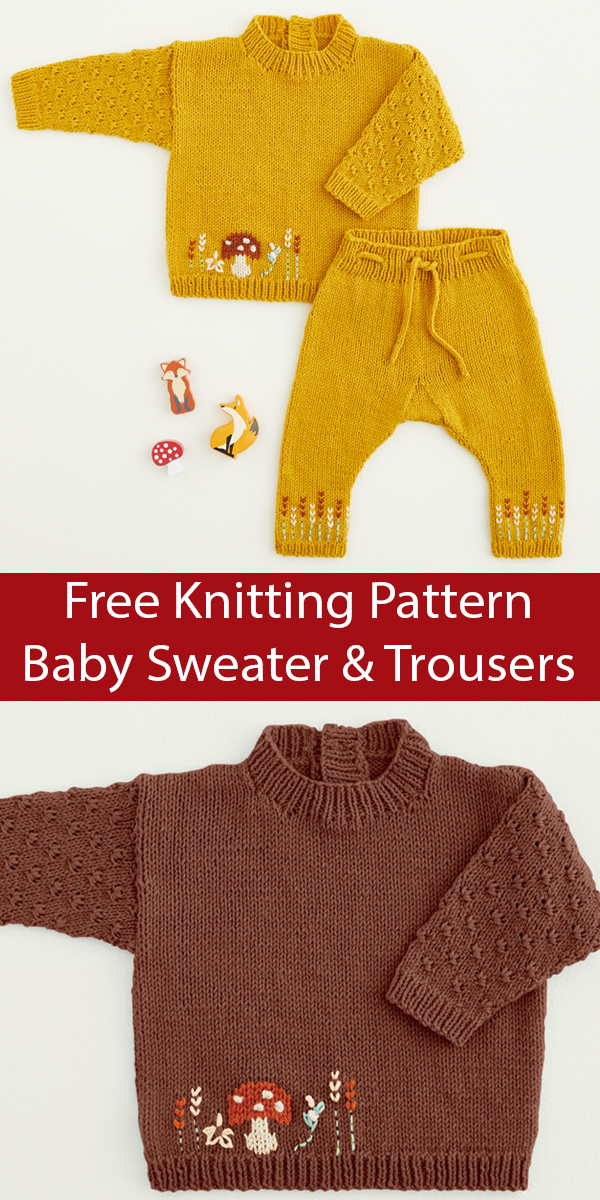 Baby Sweater and Trousers Free Knitting Pattern Sirdar 5434