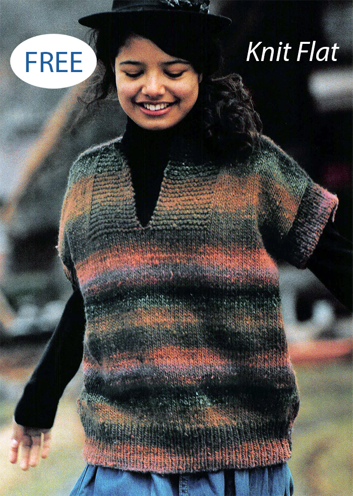 Free Knitting Pattern for Noro Sweater Easy Top