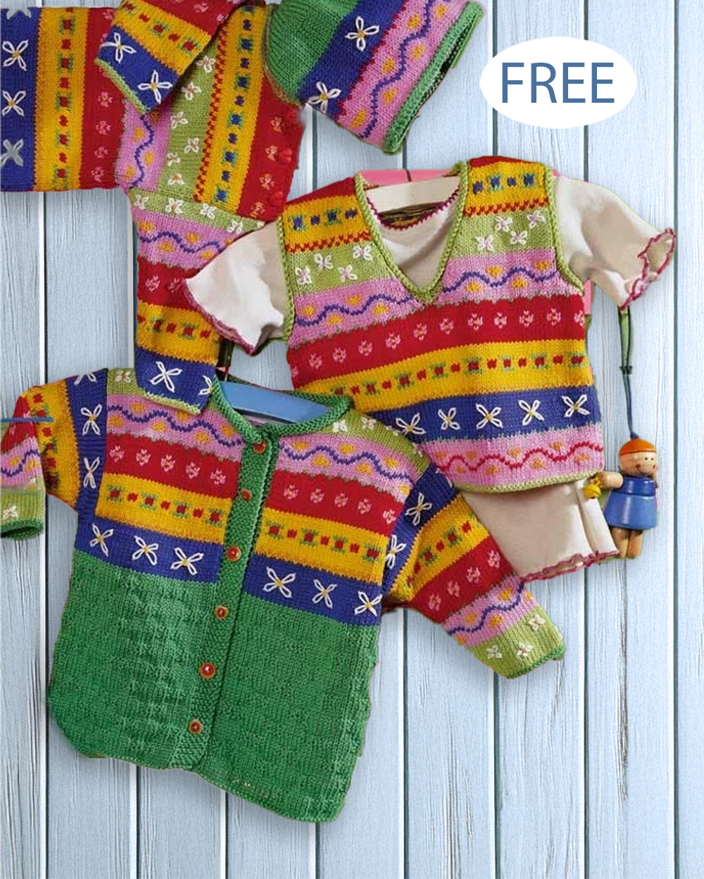 Free Catania Baby Set Baby Cardigan Knitting Pattern Stash Buster