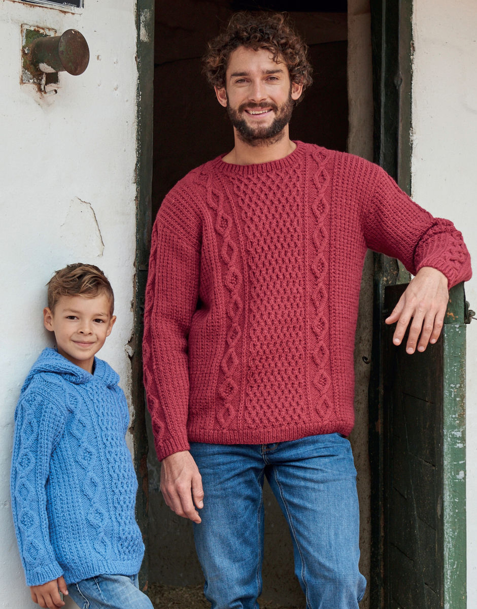 Sweater Knitting Patterns Sweaters in Hayfield Bonus Aran