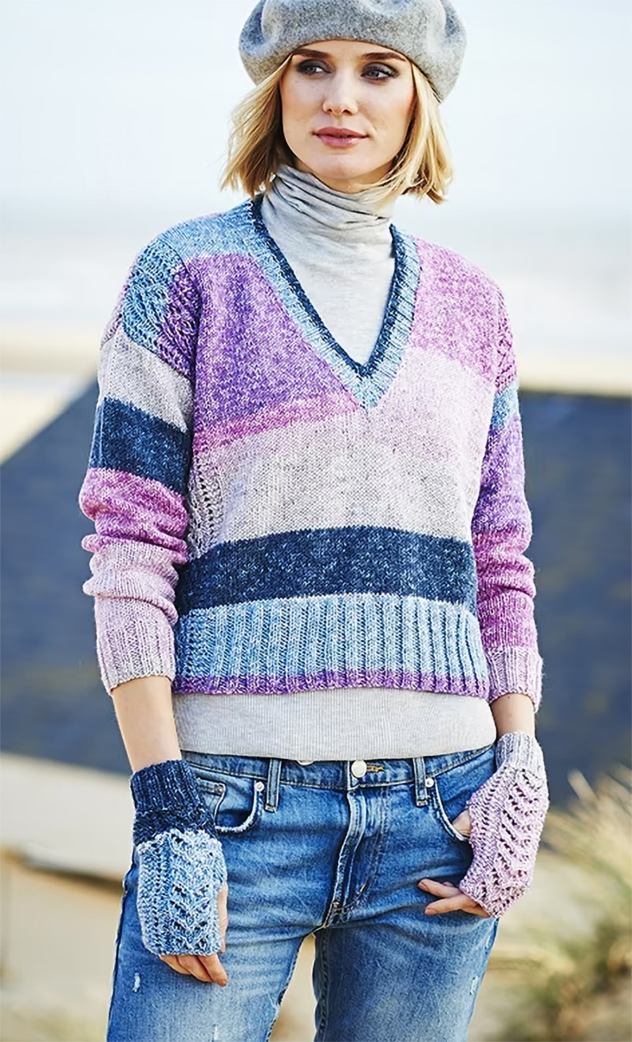 Sweaters and Mittens 9535 Knitting Pattern