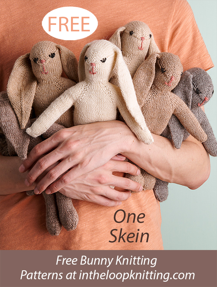 Free One Skein Sweet Bunny Knitting Pattern