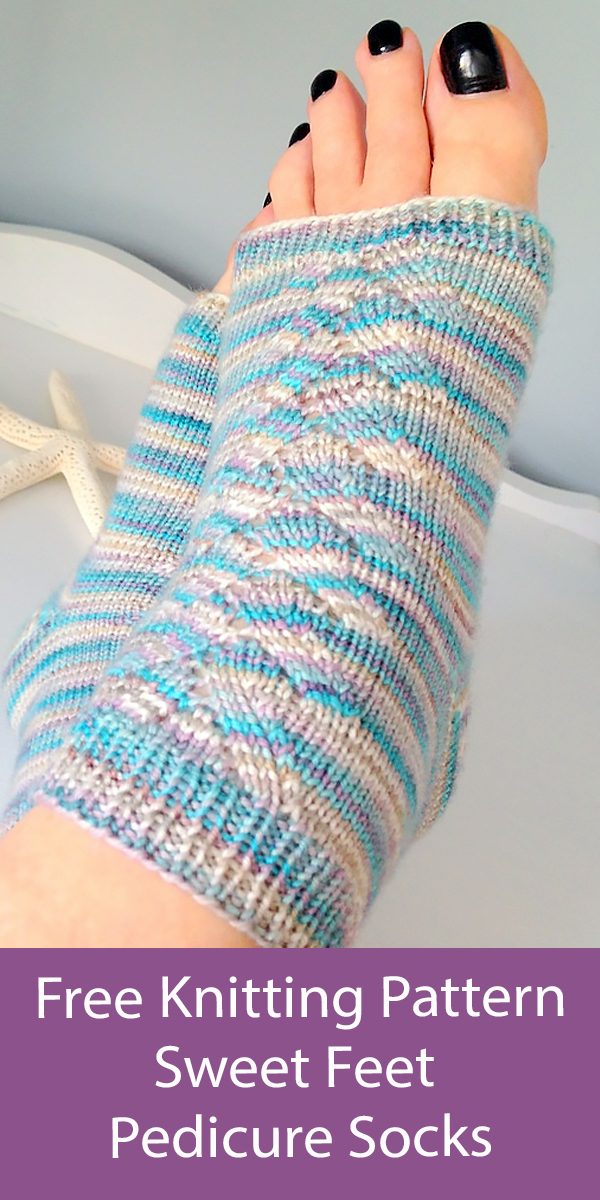 Free Socks Knitting Pattern Sweet Feet Pedicure Socks