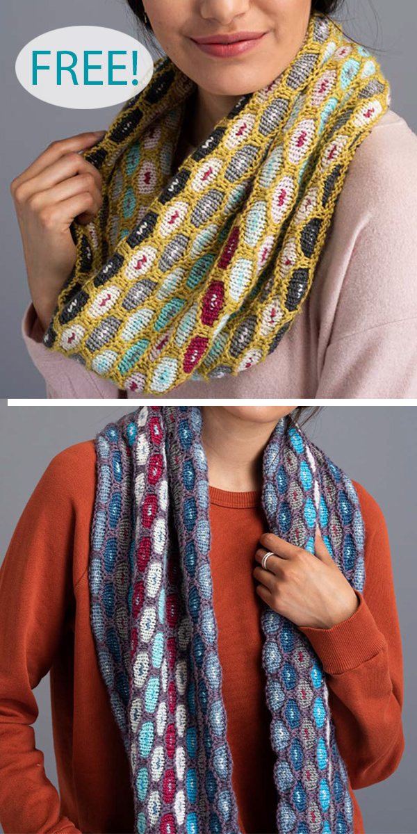 Free Knitting Pattern for Easy Honeycomb Scarf