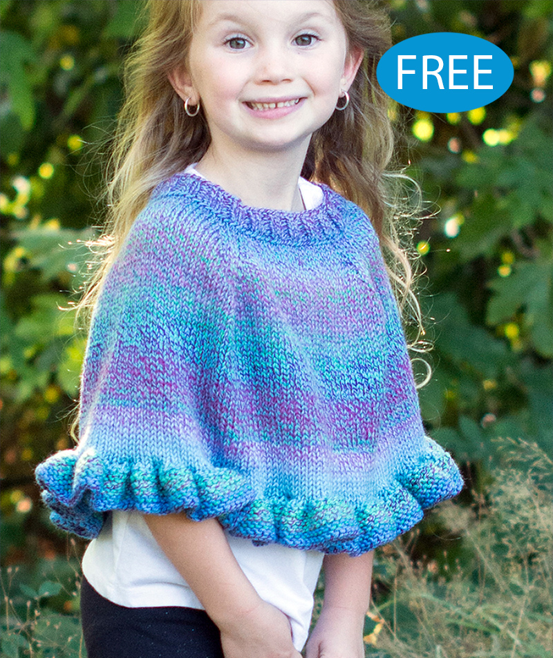Free Sweet Pea Poncho Knitting Pattern