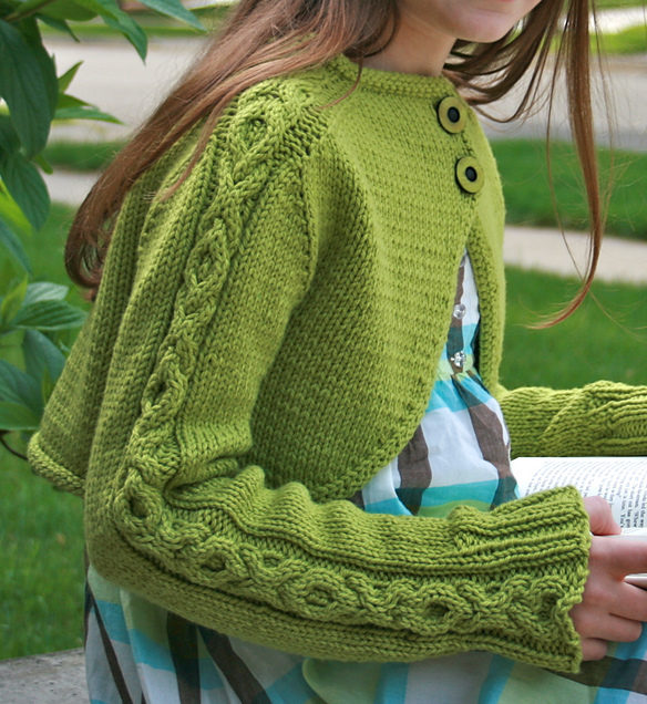 Free Knitting Pattern for Sweet Reflections Shrug