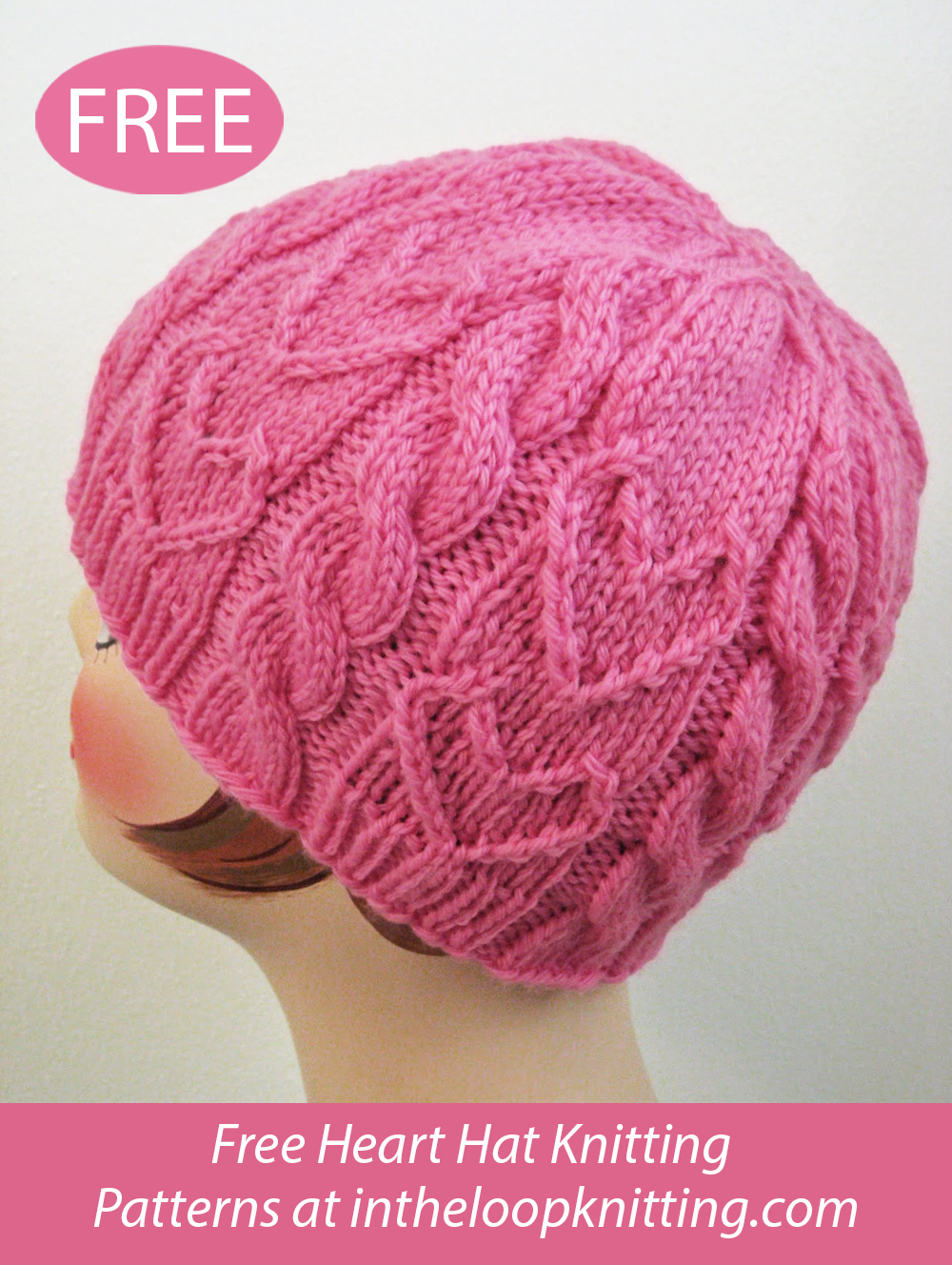Free Knitting Pattern for Sweetheart Beanie