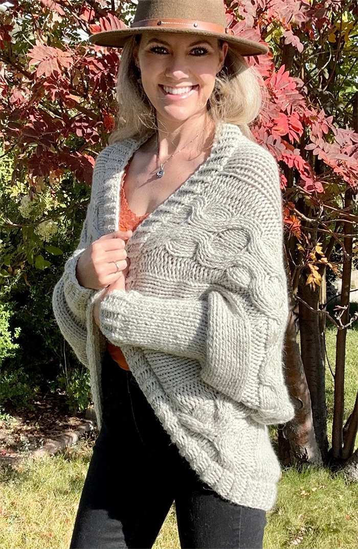 Sweethearti Cardi  Cocoon Cardigan Knitting Pattern
