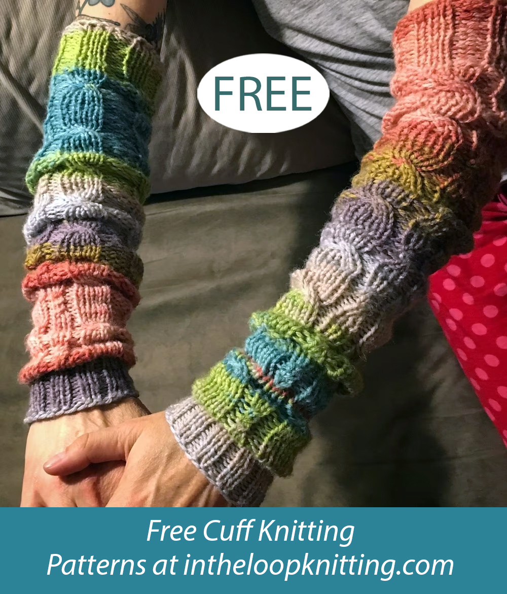 Free SweetTart Arm Candies Knitting Pattern