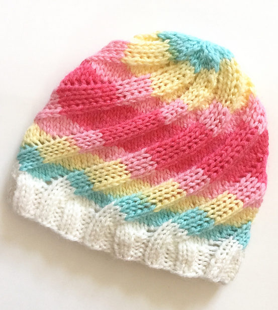 Free Knitting Pattern for Swirl Hat