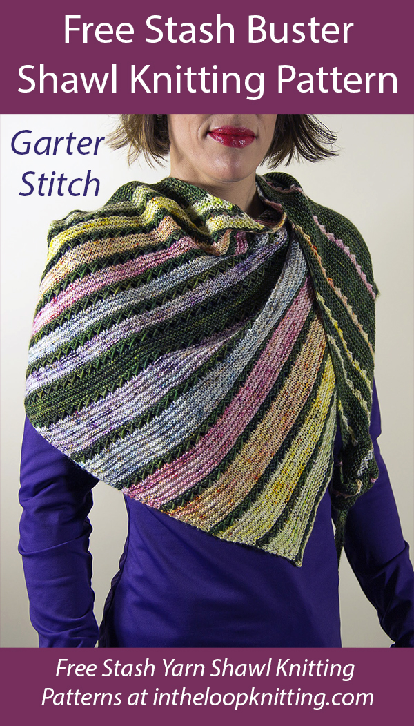 Free Stash Buster Knitting Pattern Switchback Shawl