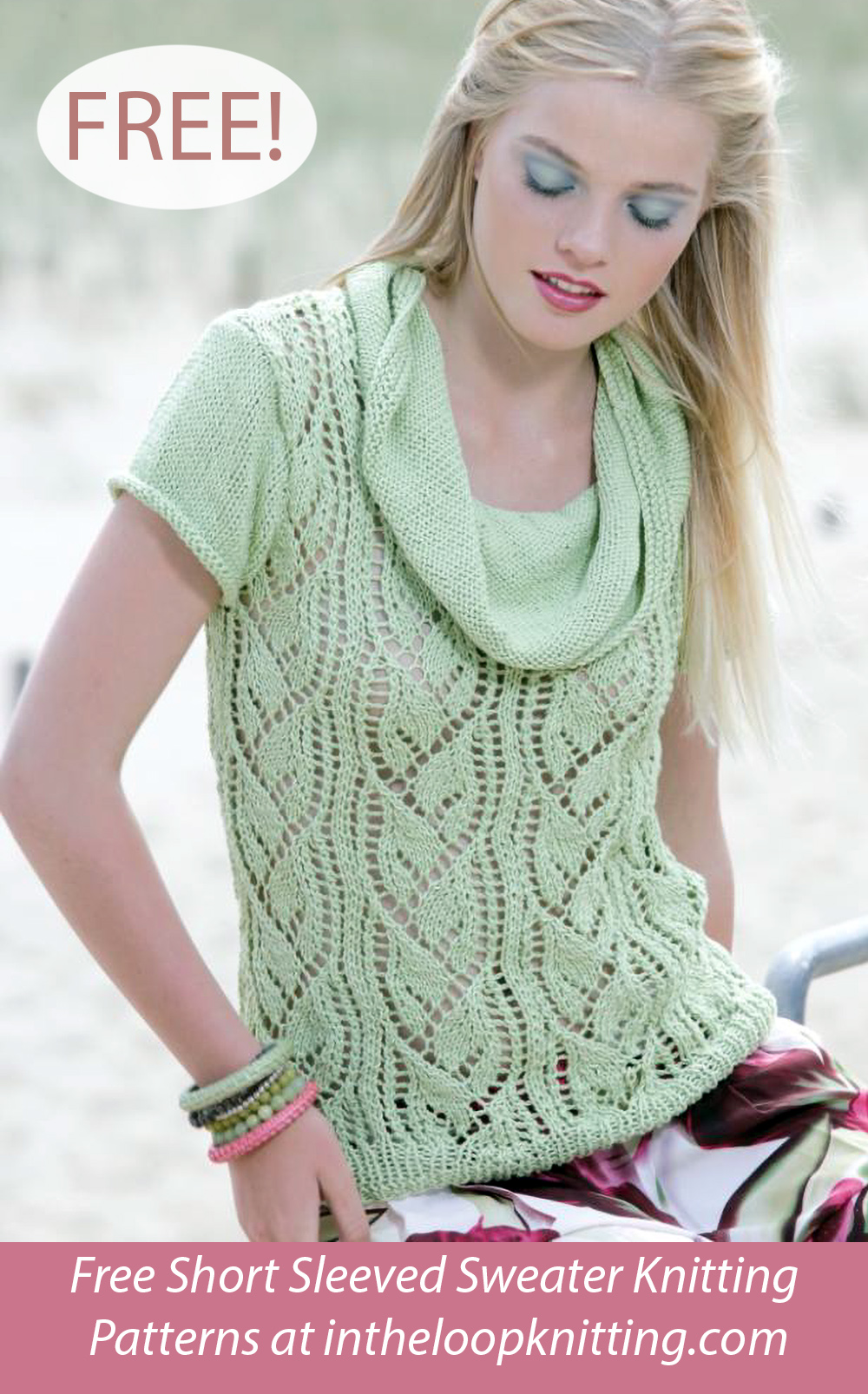 Free Women's Sweater Knitting Pattern Sylvia 